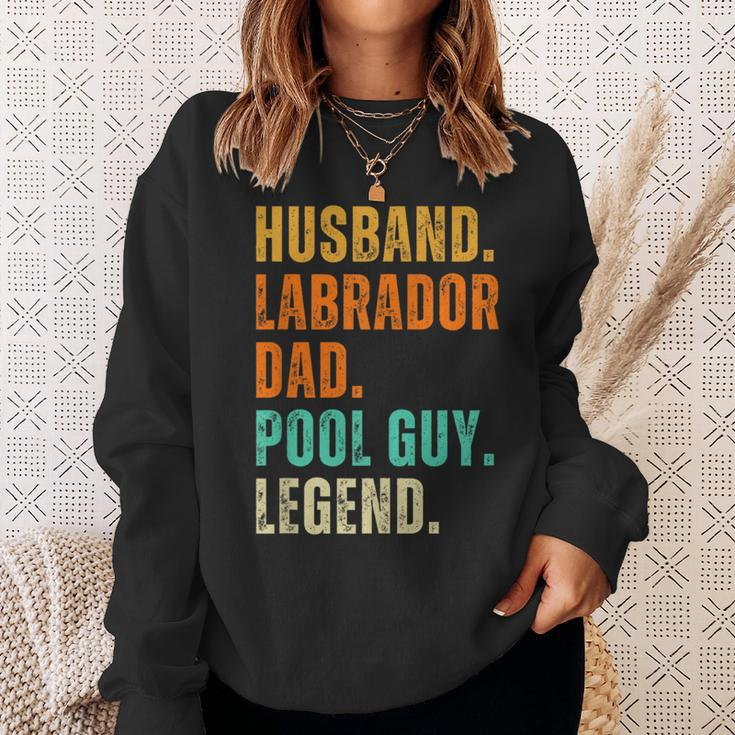 Black Yellow Chocolate Fox Red Silver Lab Dad And Pool Guy Sweatshirt Gifts for Her