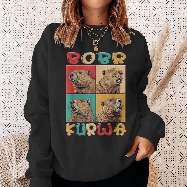 Bobr Kurwa Meme Retro Biber Kurwa Sweatshirt Geschenke für Sie