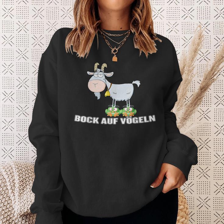 With Bock Aufogelgeln Zweideutigogel Ziegenbock Word Game Sweatshirt Geschenke für Sie