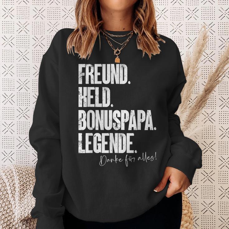 Bonuspapa Bester Step Papa Stepdad Bonus Papa S Sweatshirt Geschenke für Sie