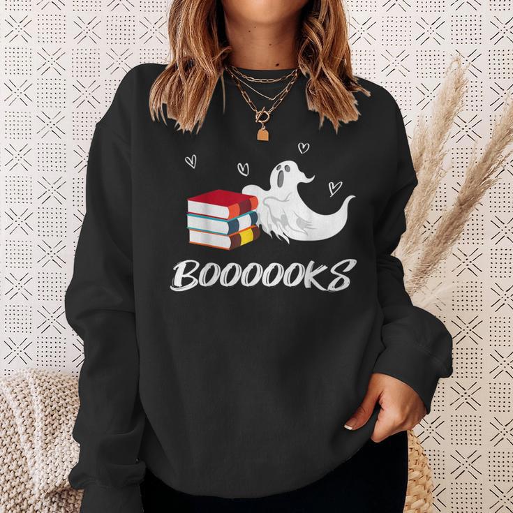 Books Boooooks Ghost Loving Cute Humor Parody Sweatshirt Gifts for Her