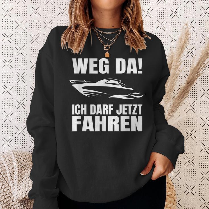 Bootsführerschein Bestanden Weg Da Captain Sweatshirt Geschenke für Sie