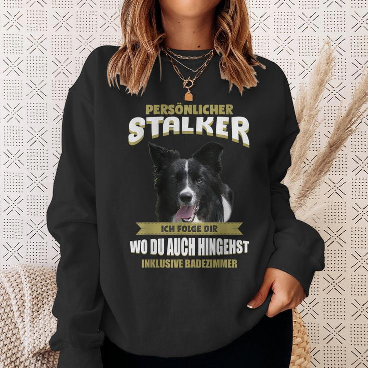 Border Collie With Border Collie Dog Motif Sweatshirt Geschenke für Sie