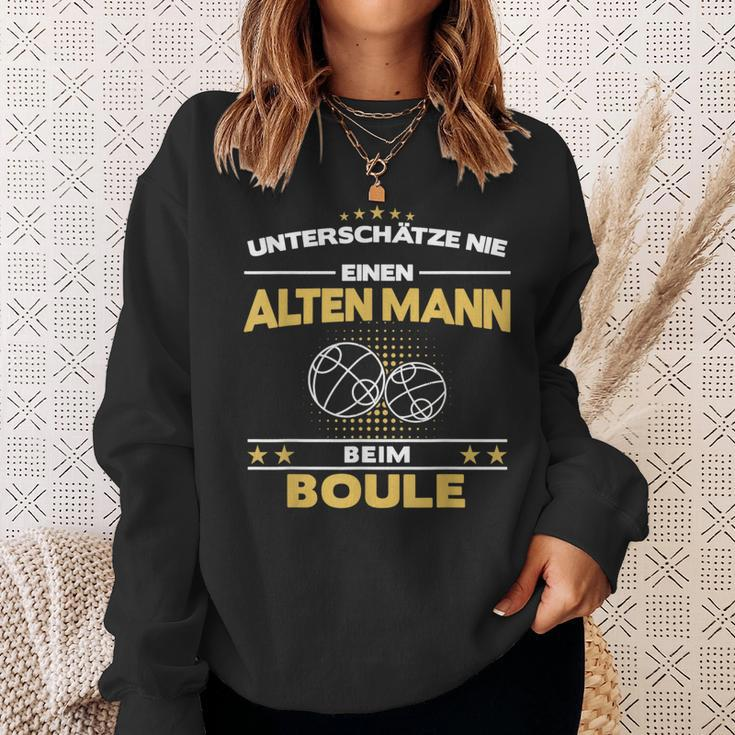 Boule Boccia Boßeln Pétanque Boules Sport Old Man Slogan Sweatshirt Geschenke für Sie