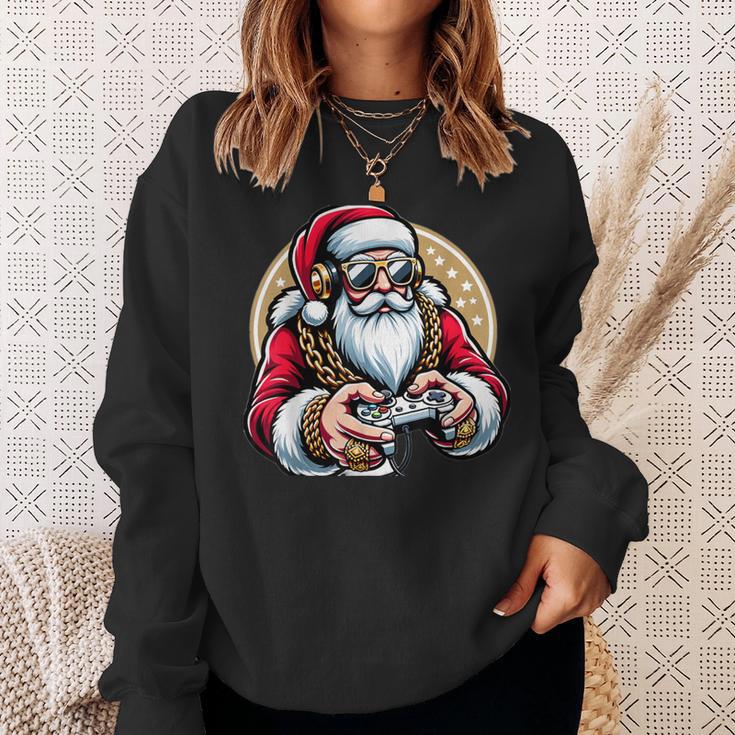 Boys Christmas Video Game Santa Gamer Xmas Sweatshirt Gifts for Her