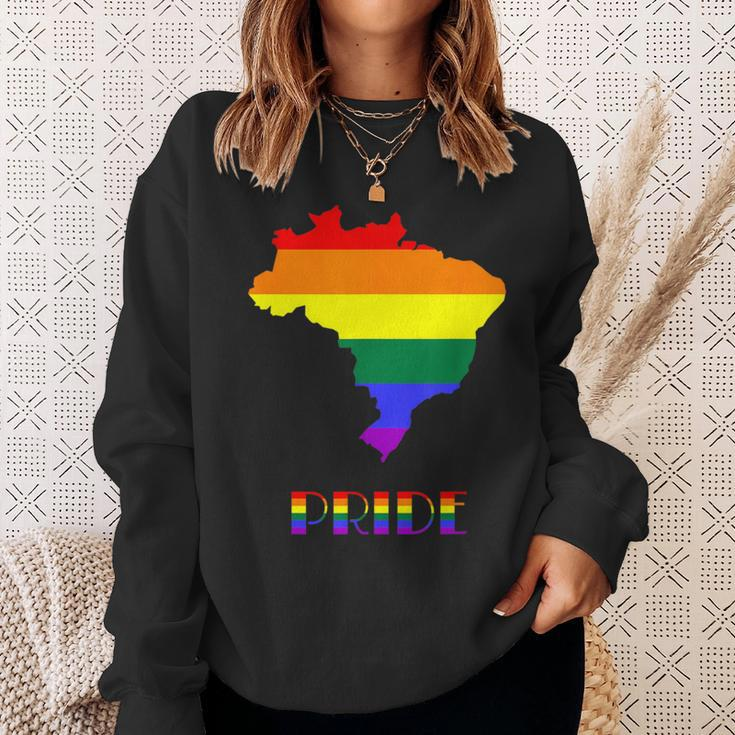 Brazil Pride Lgbt Pride Gay Pride Month Lesbian Lgbtq Sweatshirt Gifts for Her