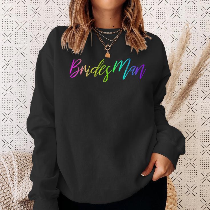 Bridesman Proposal Gay Bachelorette Party Wedding Sweatshirt Gifts for Her