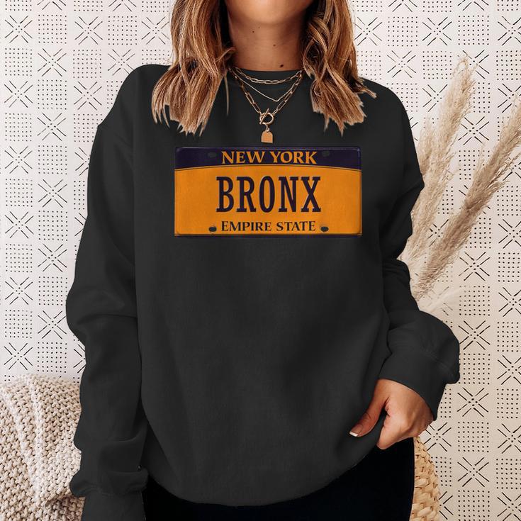 Bronx New York City Cars Plate Number Bronx Sweatshirt Gifts for Her