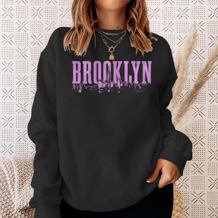 Brooklyn New York City Skyline Nyc Vintage Ny Sweatshirt Gifts for Her