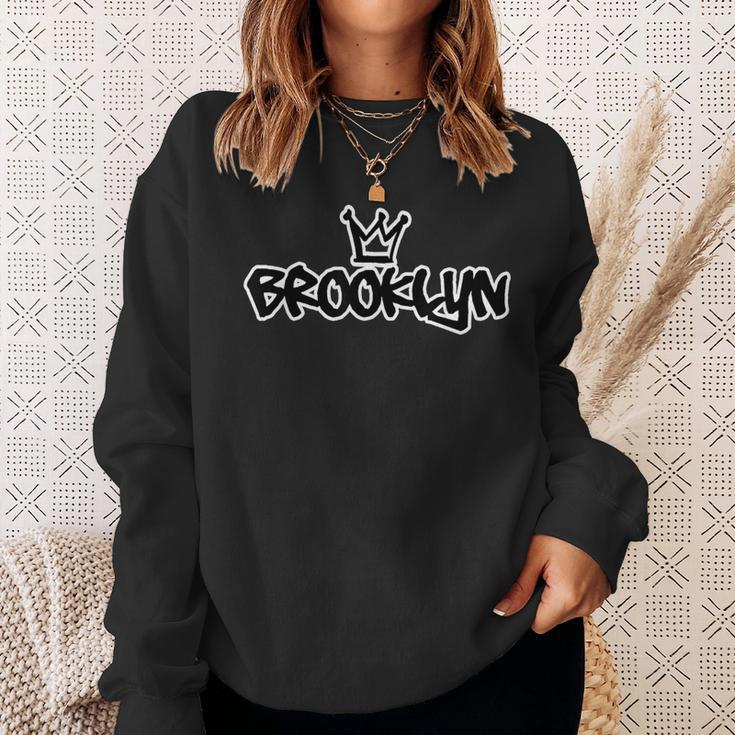 Brooklyn New York Graffiti Hip Hop Sweatshirt Gifts for Her