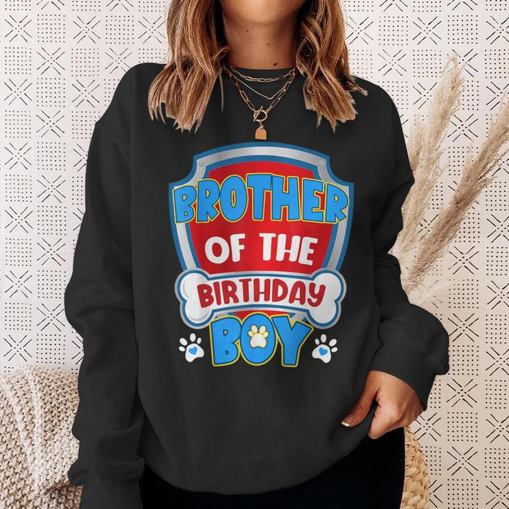 Brother Of The Birthday Boy Dog Paw Family Matching Sweatshirt Gifts for Her