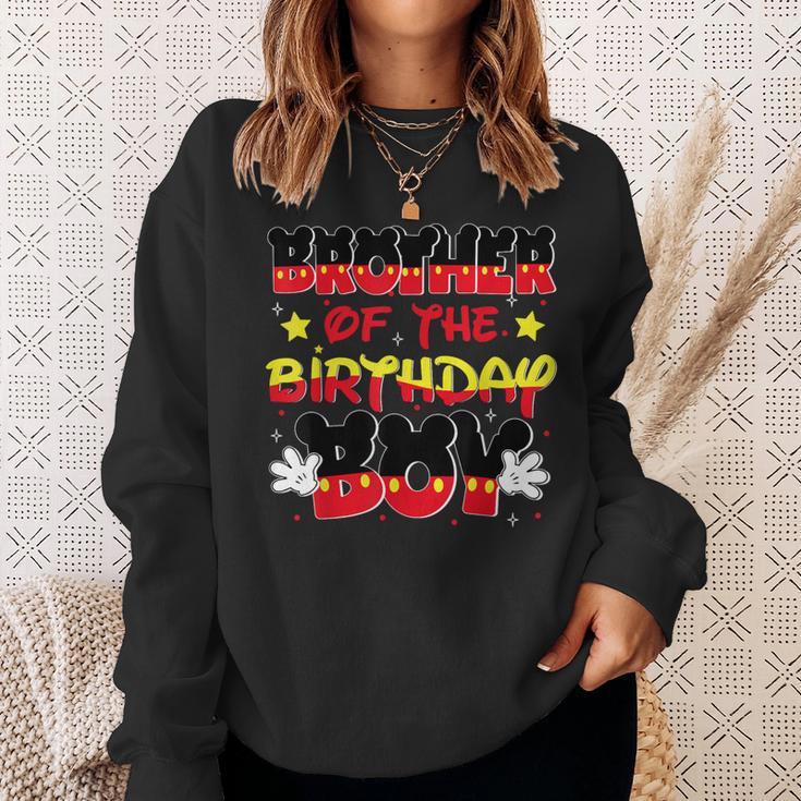 Brother Of The Birthday Boy Mouse Family Matching Sweatshirt Gifts for Her