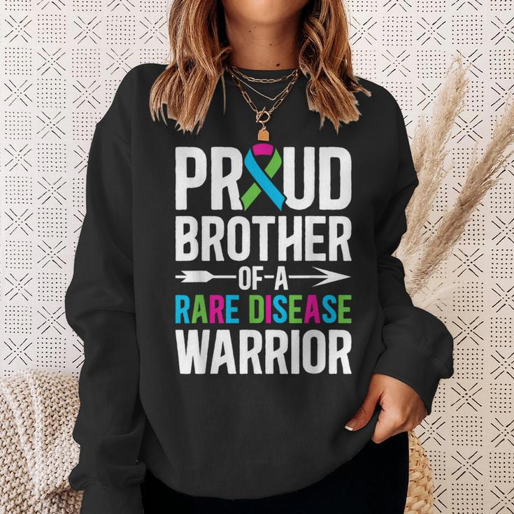 Brother Of A Rare Disease Warrior Rare Disease Awareness Sweatshirt Gifts for Her
