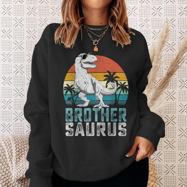 BrothersaurusRex Dinosaur Brother Saurus Family Matching Sweatshirt Gifts for Her