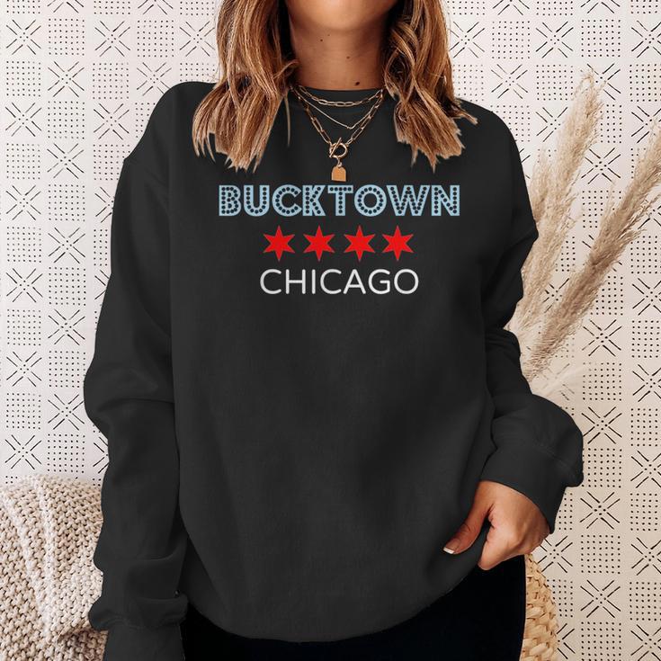 Bucktown Chicago Polish Chi Town Neighborhood Sweatshirt Gifts for Her