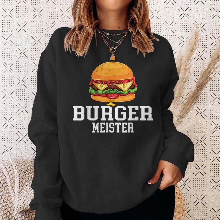 Burger Meister Bürgermeister Bbq Grill Chef Sweatshirt Geschenke für Sie