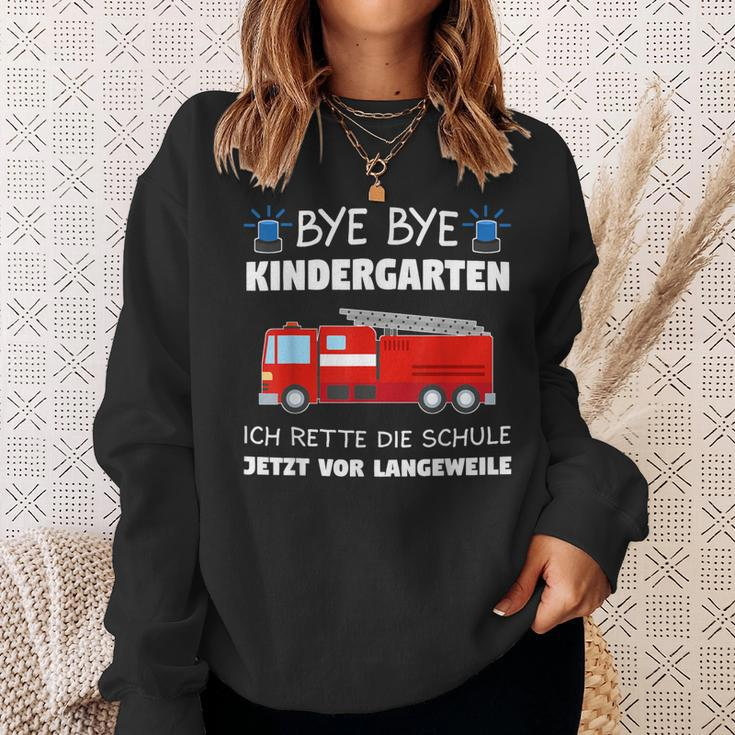 Bye Bye Kindergarten School Child Fire Brigade School Sweatshirt Geschenke für Sie
