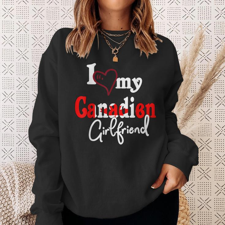 Canada I Love Canadien Girlfriend Couple Matching Sweatshirt Gifts for Her
