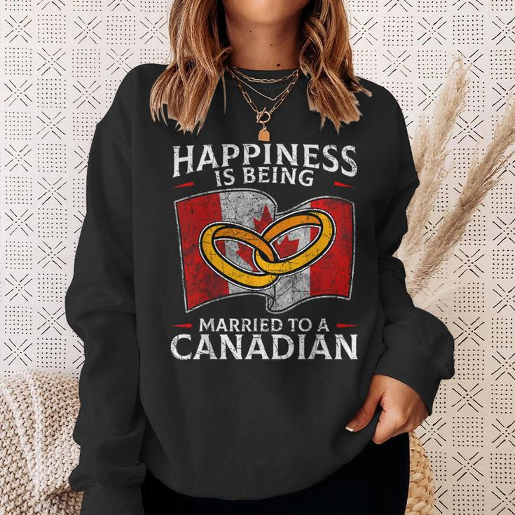 Canada Marriage Canadian Married Flag Wedded Culture Flag Sweatshirt Gifts for Her