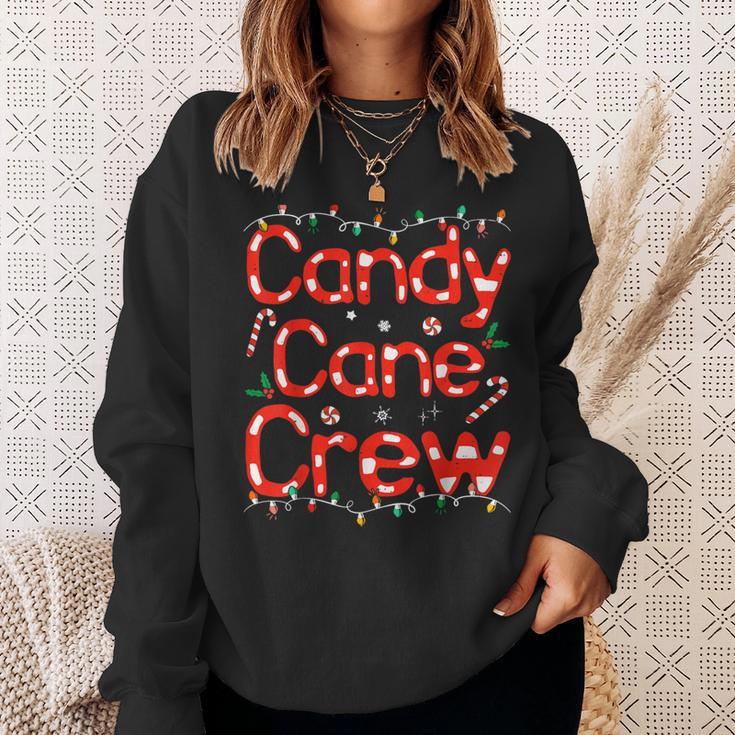 Candy Cane Crew Christmas Candy Cane Lover Xmas Pajama Sweatshirt Gifts for Her