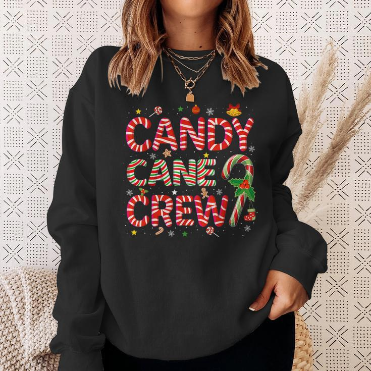 Candy Cane Crew Christmas Candy Lover Xmas Pajamas Sweatshirt Gifts for Her