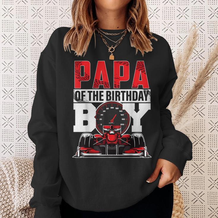 Car Racing Papa Of Birthday Boy Formula Race Car Driver Sweatshirt Gifts for Her
