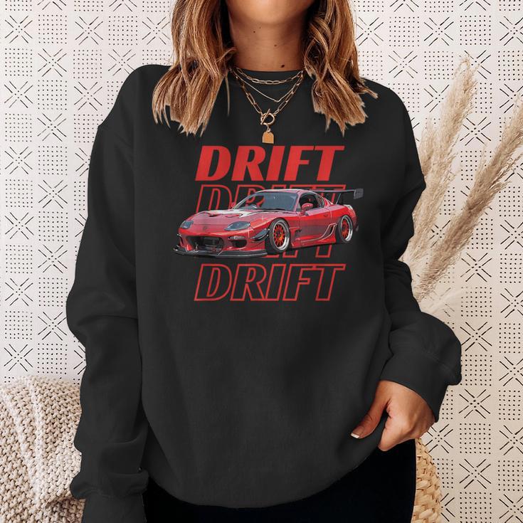 Car Street Drift Rx7 Jdm Streetwear Car Lover Present Sweatshirt Gifts for Her