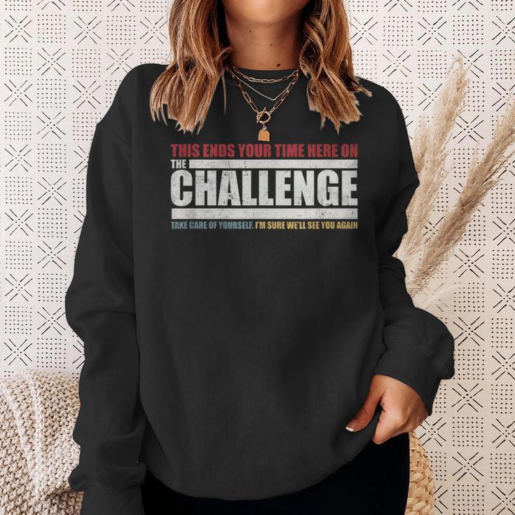 The Take Care Of Yourself Challenge Quote Colored Sweatshirt Gifts for Her