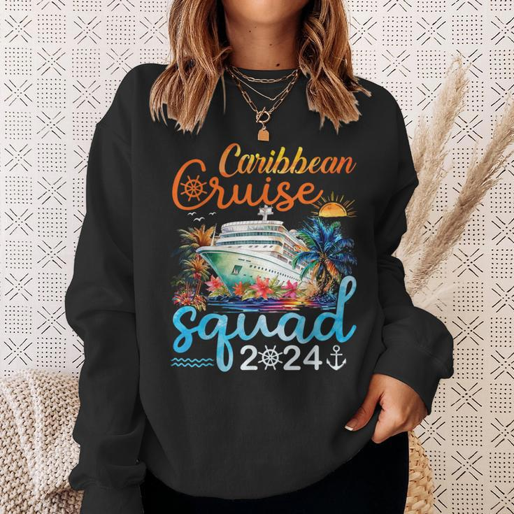 Caribbean Cruise Squad 2024 Family Matching Group Vacation Sweatshirt Gifts for Her