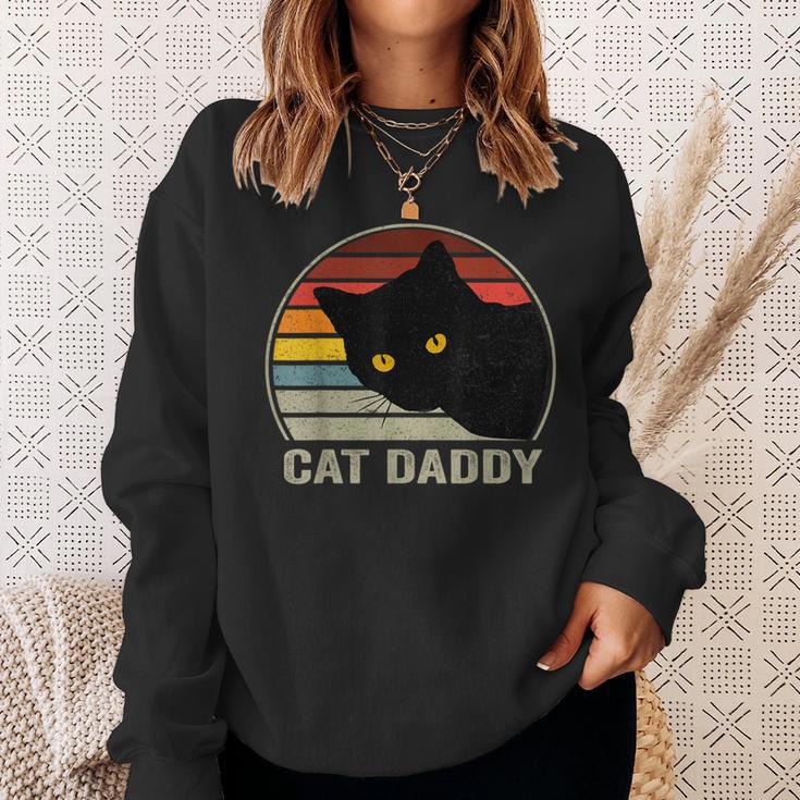 Cat Daddyintage Cat 80S Retro Style For Cat Dad Sweatshirt Geschenke für Sie