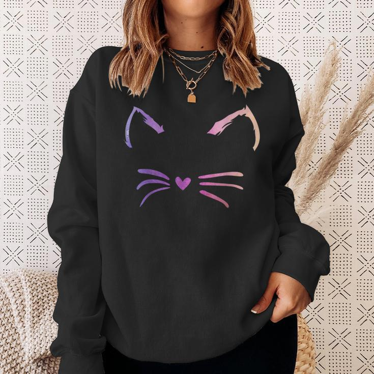 Cat Ears Decorations Feline Whiskers Cute Cat Toy Sweatshirt Gifts for Her