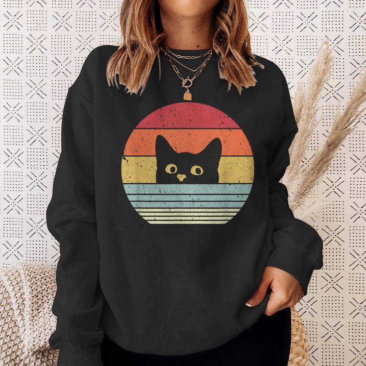 Cat Vintage Retro Vintage Sweatshirt Geschenke für Sie