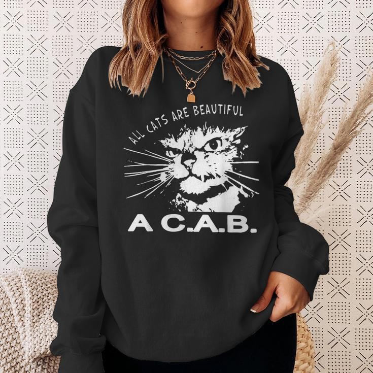 All Cats Are Beautiful A C A B Cats Love Sweatshirt Geschenke für Sie