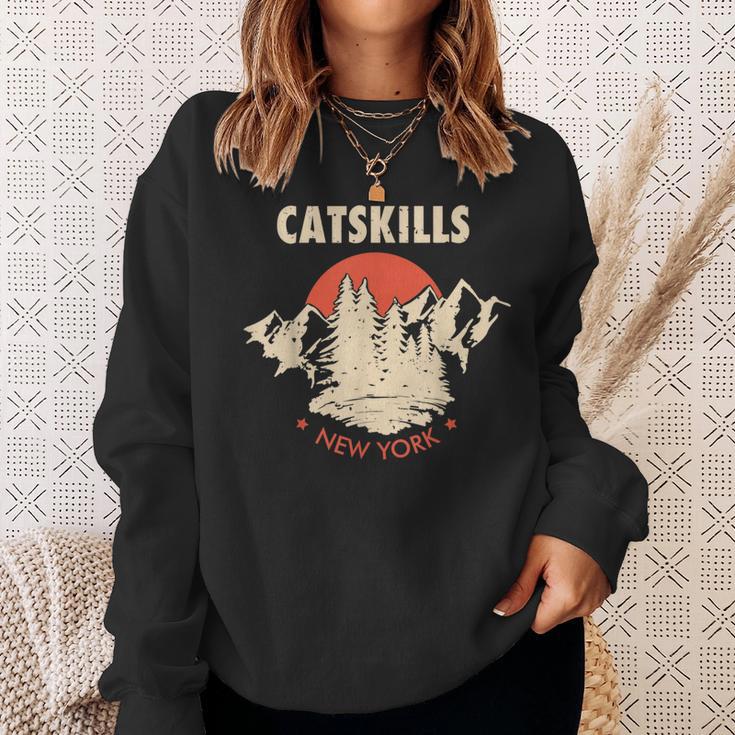 Catskills New York Ny Hiking MountainsSweatshirt Gifts for Her