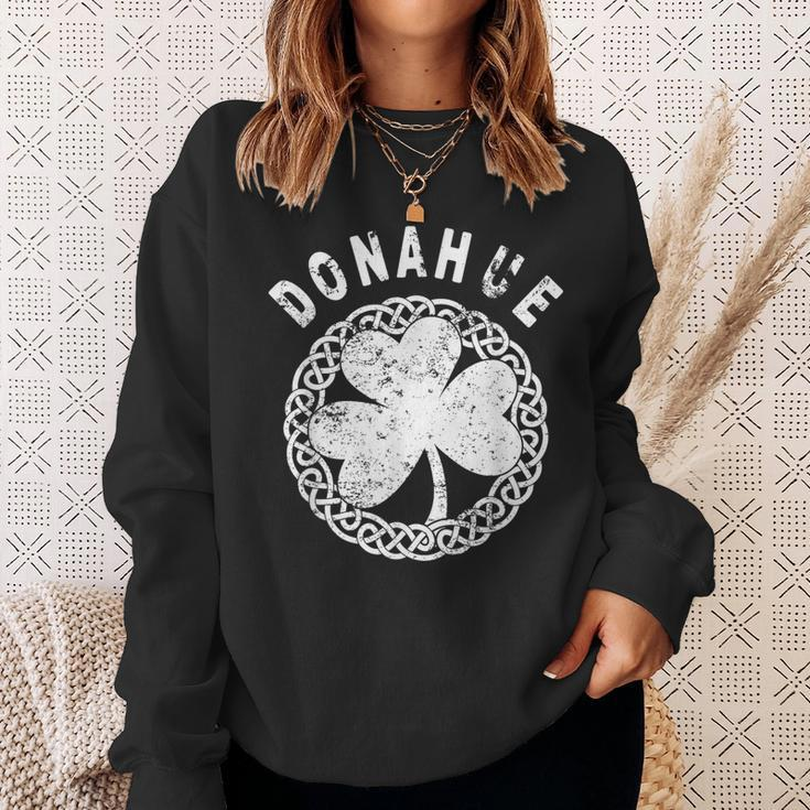 Celtic Theme Donahue Irish Family Name Sweatshirt Gifts for Her
