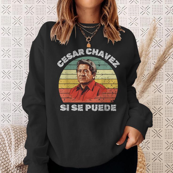 Cesar Chavez Hispanic Heritage Month Mexican Immigrant Sweatshirt Gifts for Her