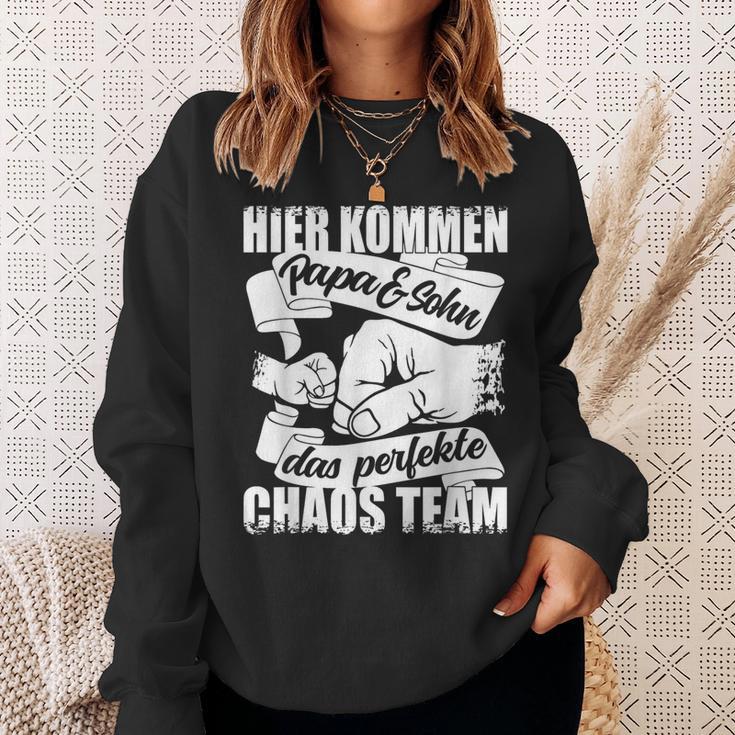 Chaos Team Papa Und Sohn Werdenderater Papa Loading Sweatshirt Geschenke für Sie