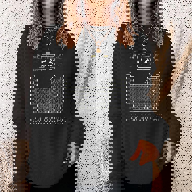 The Chemistry Cat Periodic Table Of Elements Sweatshirt Gifts for Her