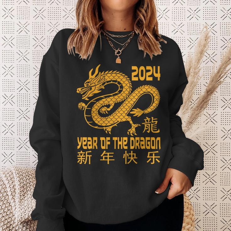 Chinese New Year Clothing Red Dragon Year Of The Dragon 2024 Sweatshirt Gifts for Her