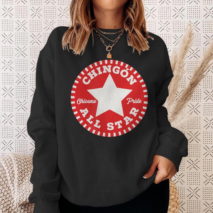 Chingon All Star Chicano Sweatshirt Gifts for Her