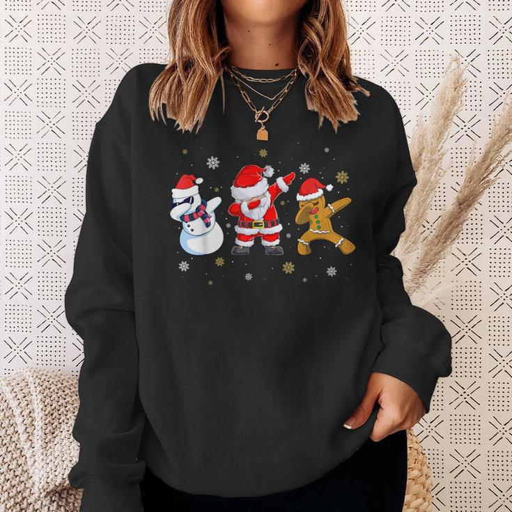 Christmas Dabbing Santa Claus Children Men Sweatshirt Geschenke für Sie