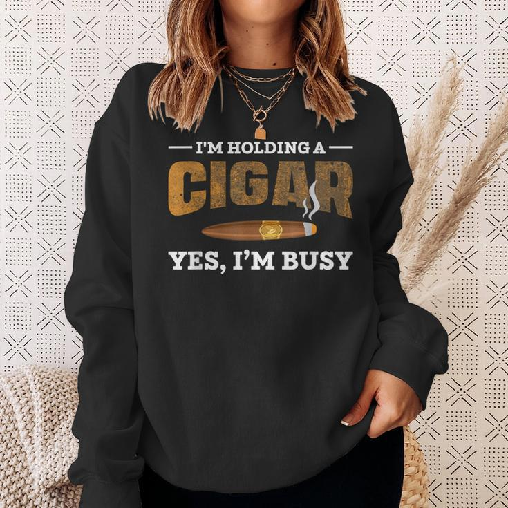 Cigar Smoking For Cigar Lovers Sweatshirt Gifts for Her