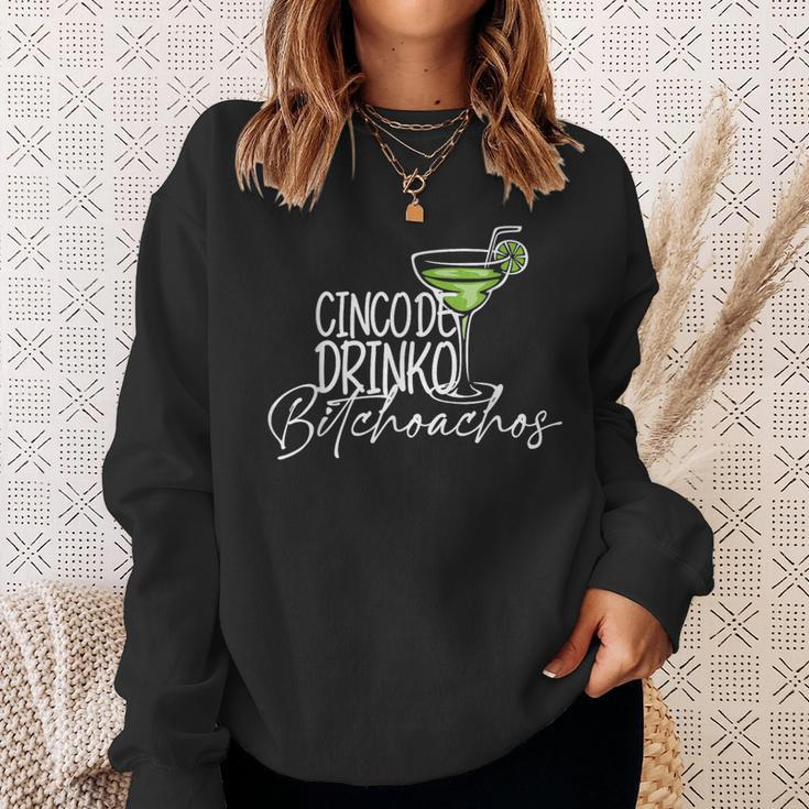 Cinco De Drinko Bitchachos Cinco De Mayo Drinking Sweatshirt Gifts for Her