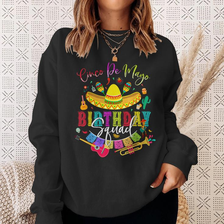 Cinco De Mayo Birthday Squad Cool Mexican Matching Family Sweatshirt Gifts for Her