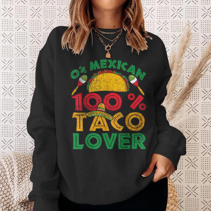 Cinco De Mayo Party 0 Mexican 100 Taco Lover Sweatshirt Gifts for Her