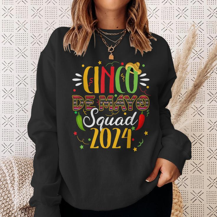 Cinco De Mayo Squad 2024 Family Matching Mexican Party Sweatshirt Gifts for Her