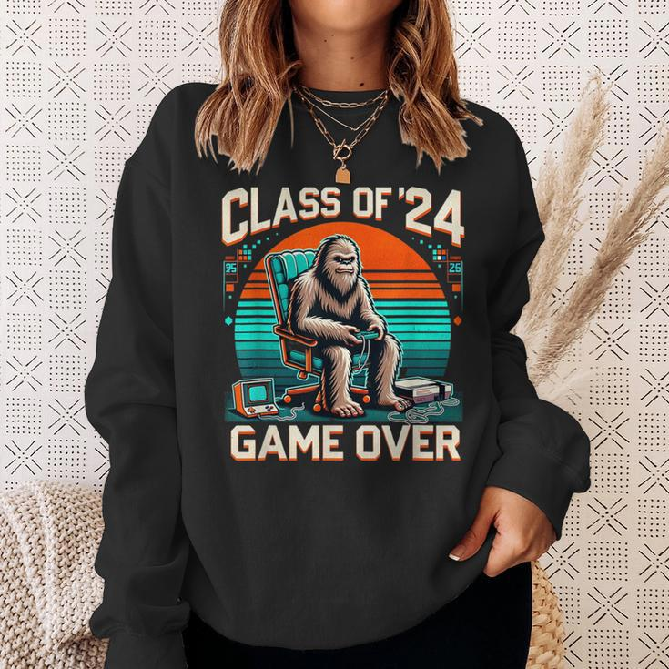 Class Of 2024 Graduation Seniors 24 Gamer Game Over Sweatshirt Gifts for Her