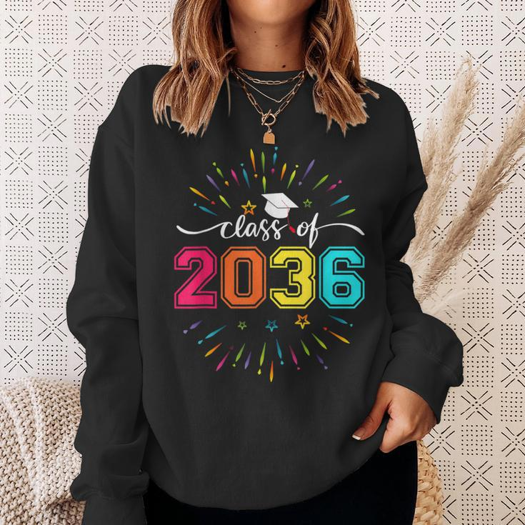 Class Of 2036 Pre K To 12 Handprint On Back Grow With Me Sweatshirt Gifts for Her