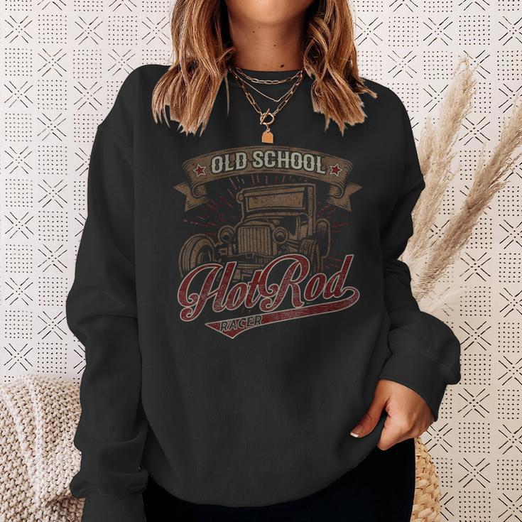 Classic Vintage Car Oldtimer Old School Hot Rod Race Sweatshirt Gifts for Her