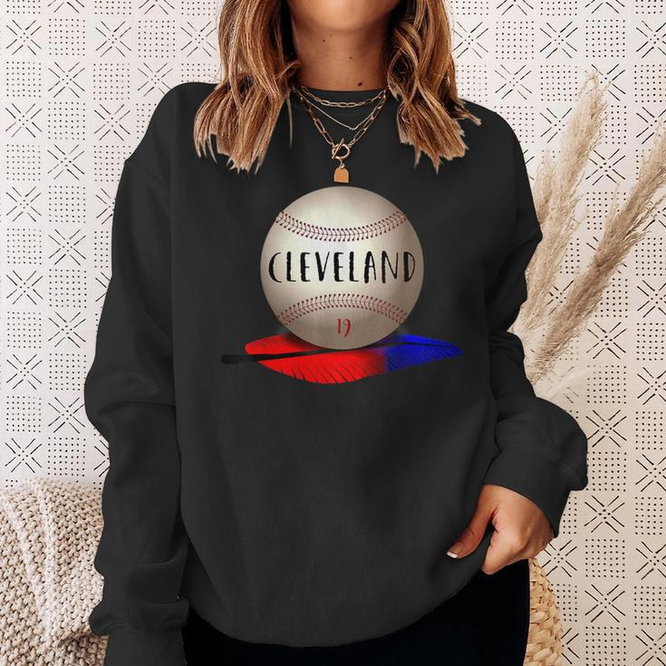 Cleveland Hometown Indian Tribe Baseball 19 Logo Sweatshirt Gifts for Her